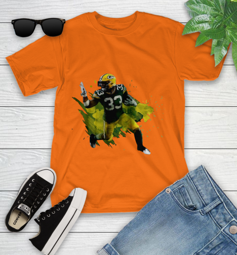 Aaron Jones Running Green Bay Packers Youth T Shirt Itees Global