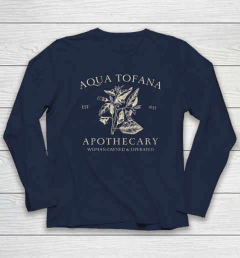 Funny Feminist Aqua Tofana Apothecary Vintage Long Sleeve T-Shirt 2