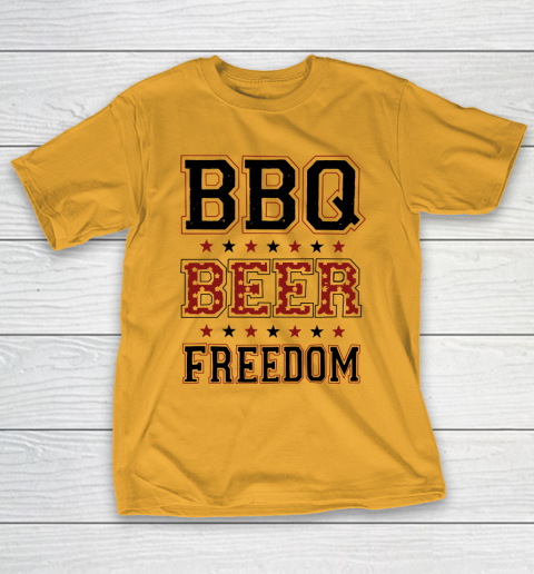 BBQ Beer Freedom Trump Fan T-Shirt 3