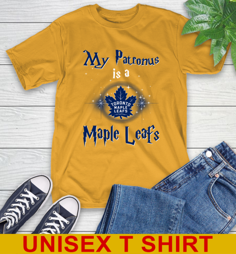 NHL Hockey Harry Potter My Patronus Is A Toronto Maple Leafs T-Shirt 2