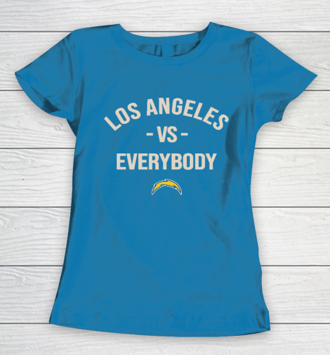Los Angeles Chargers Vs Everybody Women's T-Shirt 6