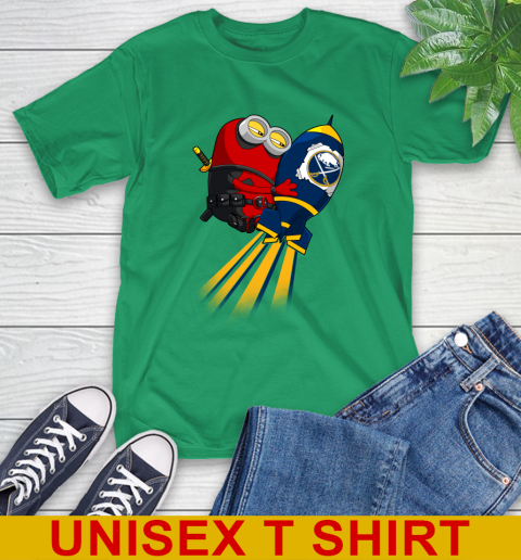 NHL Hockey Buffalo Sabres Deadpool Minion Marvel Shirt T-Shirt 7