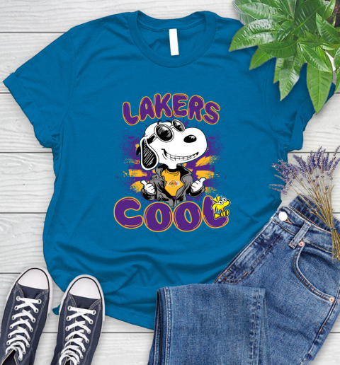 NBA Basketball Los Angeles Lakers Cool Snoopy Shirt Women's T-Shirt 8