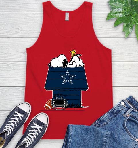 Dallas Cowboys NFL Football Snoopy Woodstock The Peanuts Movie Tank Top 6