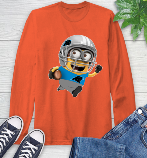 NFL Carolina Panthers Minions Disney Football Sports Long Sleeve T-Shirt 5