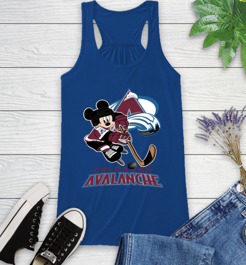 NHL Colorado Avalanche Mickey Mouse Disney Hockey T Shirt Racerback Tank 9