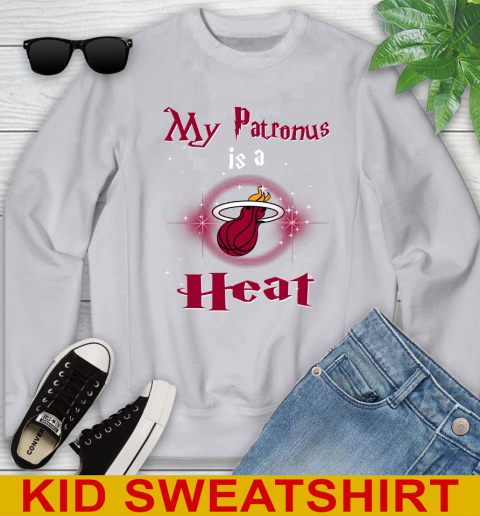 NBA Basketball Harry Potter My Patronus Is A Miami Heat Youth Sweatshirt 3