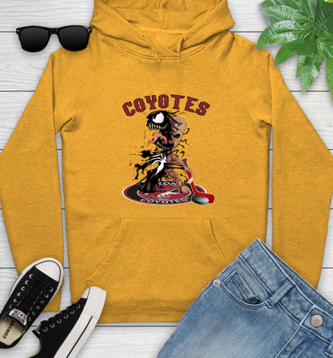 NHL Arizona Coyotes Hockey Venom Groot Guardians Of The Galaxy Youth Hoodie 3