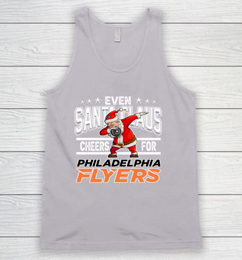 Philadelphia Flyers Even Santa Claus Cheers For Christmas NHL Tank Top 3