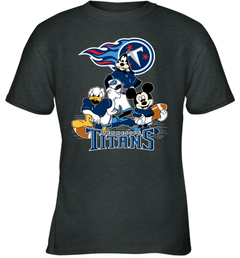 NFL Tennessee Titans Mickey Mouse Donald Duck Goofy Football T Shirt qVQzryuVNLP youth t shirt 26 95 151514 front dark heather