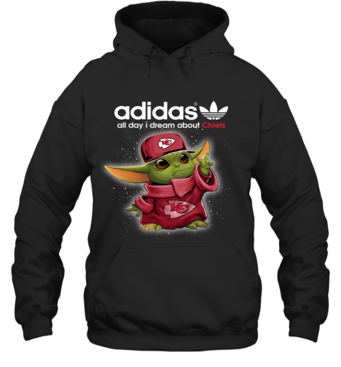 Baby Yoda Adidas All Day I Dream About Kansas City Chiefs Hoodie