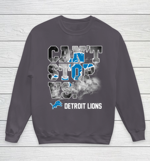 NFL Detroit Lions Can't Stop Vs Youth Sweatshirt 5