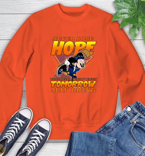 St.Louis Blues NHL Hockey ootball Mickey Disney Never Lose Hope Sweatshirt - Image 4