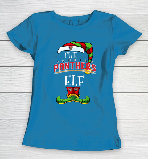 Florida Panthers Christmas ELF Funny NHL Women's T-Shirt 6