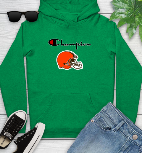 NFL Football Cleveland Browns Champion Shirt Youth Hoodie 5