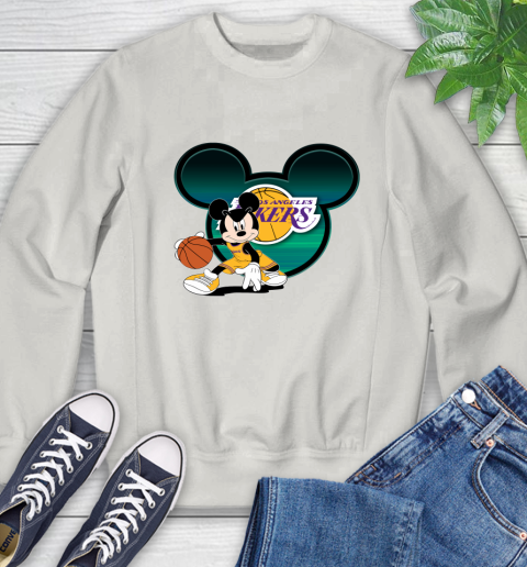 NBA Los Angeles Lakers Mickey Mouse Disney Basketball Sweatshirt 12
