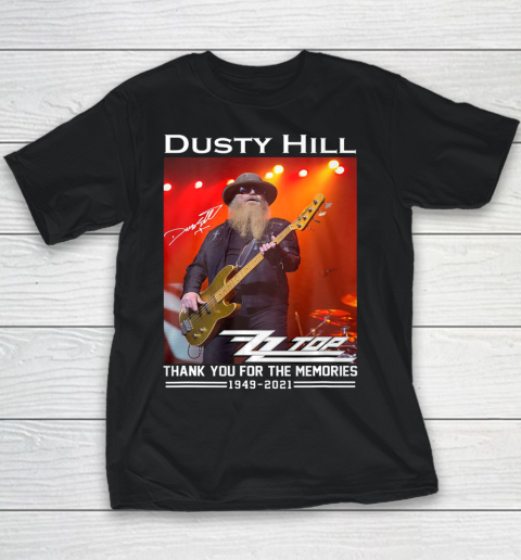 Dusty Hill Thank You For Memories Youth T-Shirt
