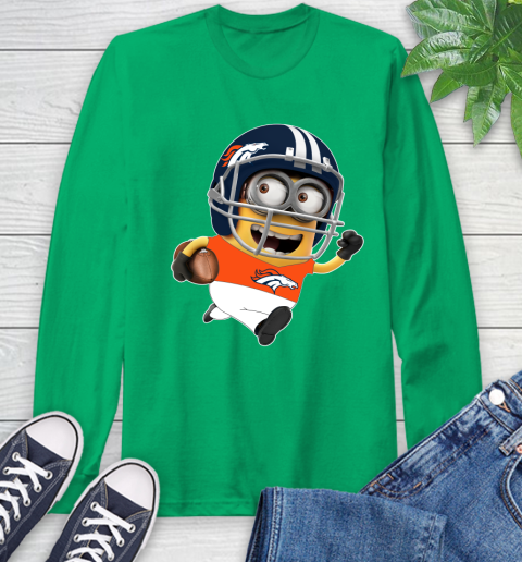 NFL Denver Broncos Minions Disney Football Sports Long Sleeve T-Shirt 7