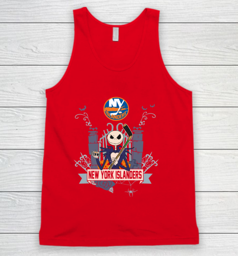 NHL New York Islanders Hockey Jack Skellington Halloween Tank Top 5