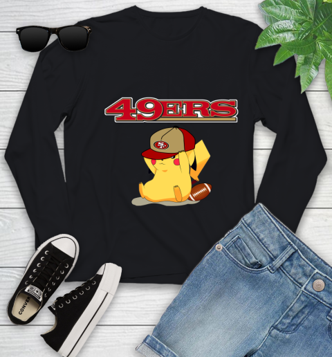 NFL Pikachu Football San Francisco 49ers Youth Long Sleeve 2