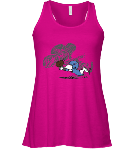Tennessee Titans Snoopy Plays The Football Game Racerback Tank