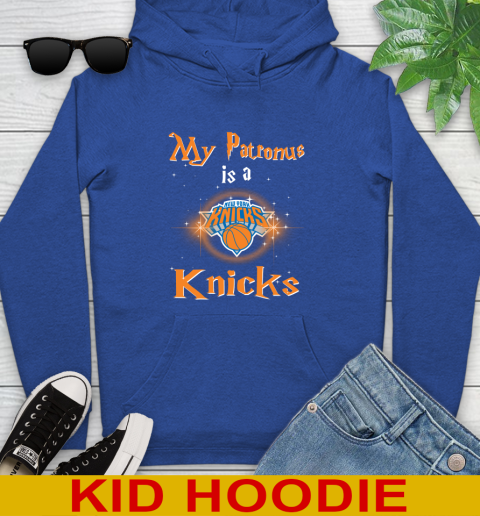 NBA Basketball Harry Potter My Patronus Is A New York Knicks Youth Hoodie 10