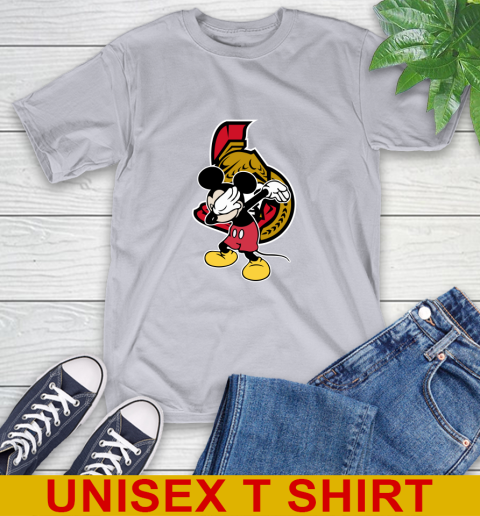 Ottawa Senators NHL Hockey Dabbing Mickey Disney Sports T-Shirt 6