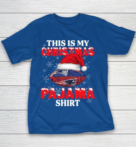 New England Patriots This Is My Christmas Pajama Shirt NFL Youth T-Shirt 6