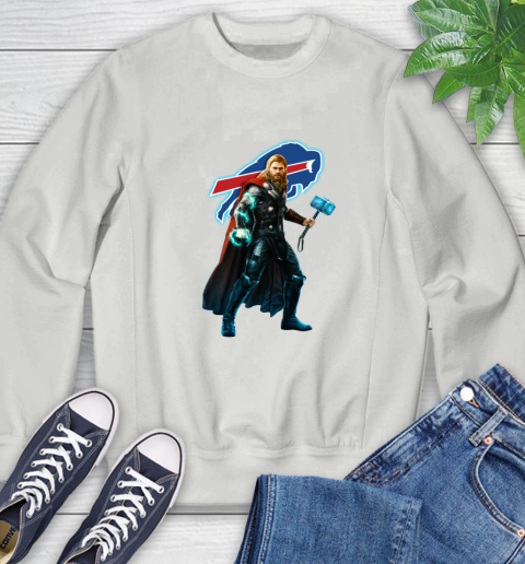 NFL Thor Avengers Endgame Football Buffalo Bills Sweatshirt 5