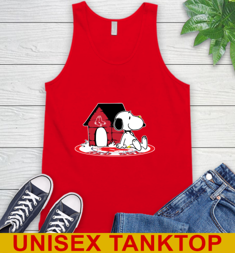 MLB Baseball Boston Red Sox Snoopy The Peanuts Movie Shirt Tank Top 6