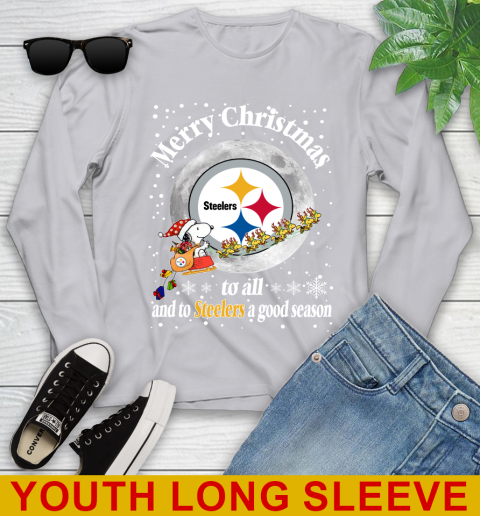 Pittsburgh Steelers Merry Christmas To All And To Steelers A Good Season NFL Football Sports Youth Long Sleeve 5