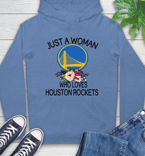 NBA Just A Woman Who Loves Houston Rockets Basketball Sports Hoodie 9