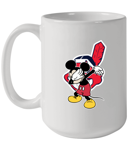 Cleveland Indians MLB Baseball Dabbing Mickey Disney Sports Ceramic Mug 15oz