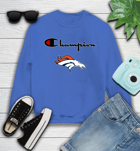 NFL Football Denver Broncos Champion Shirt Youth Sweatshirt 4
