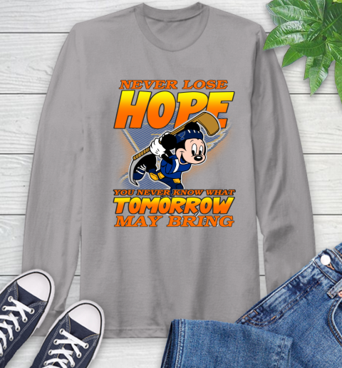 St.Louis Blues NHL Hockey ootball Mickey Disney Never Lose Hope Long Sleeve T-Shirt 6
