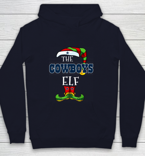 Dallas Cowboys Christmas ELF Funny NFL Youth Hoodie 2