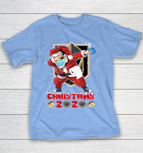 Vegas Golden Knights Funny Santa Claus Dabbing Christmas 2020 NHL Youth T-Shirt 8