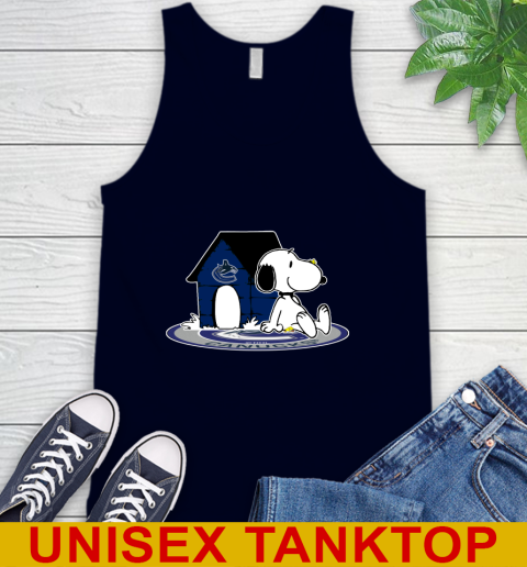 NHL Hockey Vancouver Canucks Snoopy The Peanuts Movie Shirt Tank Top 3