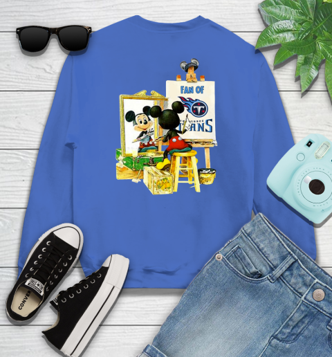 NFL Football Tennessee Titans Mickey Drawing Shirt 110