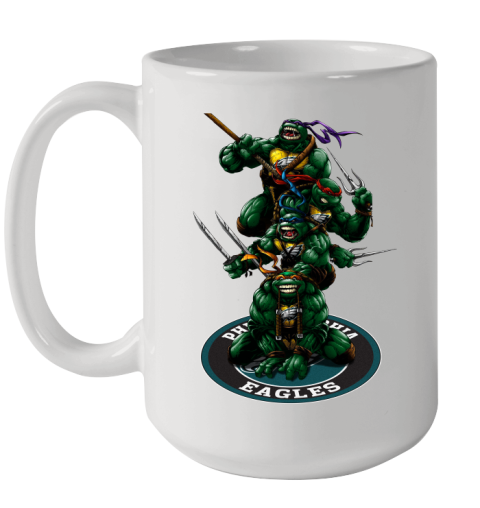 NFL Football Philadelphia Eagles Teenage Mutant Ninja Turtles Shirt Ceramic Mug 15oz