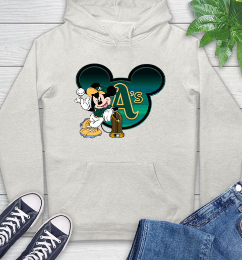MLB Oakland Athletics The Commissioner's Trophy Mickey Mouse Disney Hoodie 12