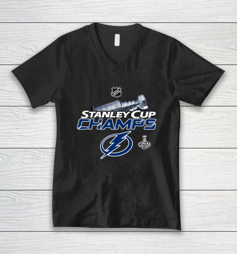 Stanley Cup Champions NHL Tampa Bay Lightning 2020 Stanley Cup V-Neck T-Shirt
