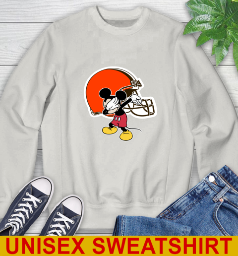 Cleveland Browns NFL Football Dabbing Mickey Disney Sports Sweatshirt 12