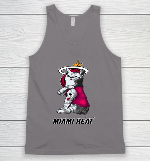 NBA Basketball My Cat Loves Miami Heat Tank Top 6