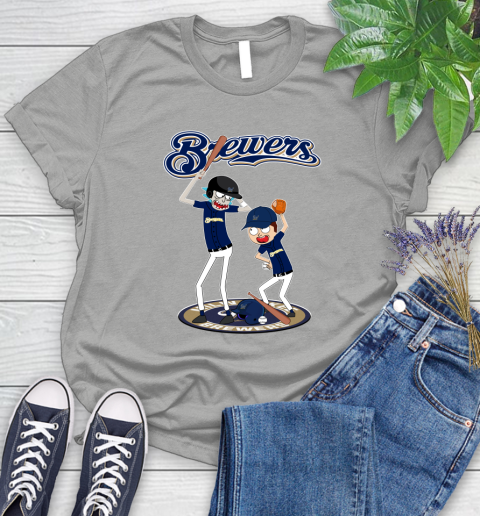 MLB Milwaukee Brewers Rick And Morty Baseball 100