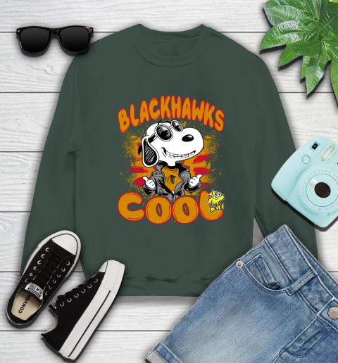 NHL Hockey Chicago Blackhawks Cool Snoopy Shirt Sweatshirt 12