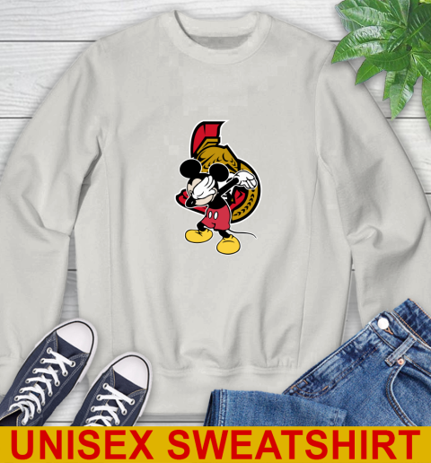 Ottawa Senators NHL Hockey Dabbing Mickey Disney Sports Sweatshirt 12