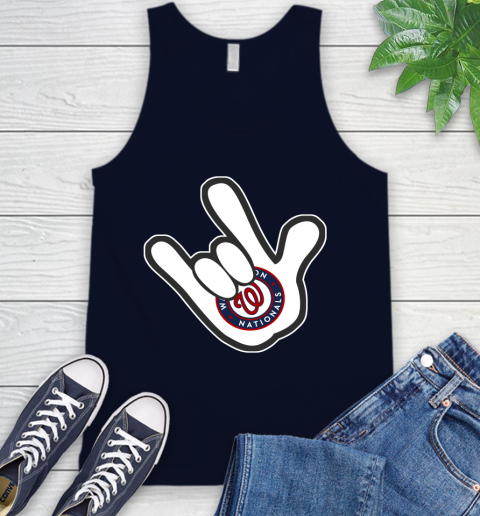 Washington Nationals MLB Baseball Mickey Rock Hand Disney Tank Top 3