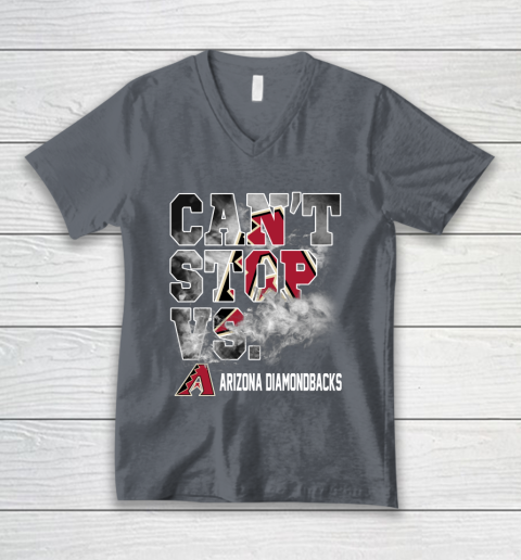 MLB Arizona Diamondbacks Baseball Can't Stop Vs Arizona Diamondbacks V-Neck T-Shirt 4