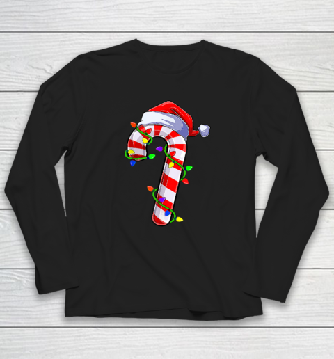 Candy Cane Crew Santa Christmas Long Sleeve T-Shirt